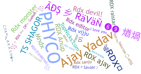 Surnoms pour RDX