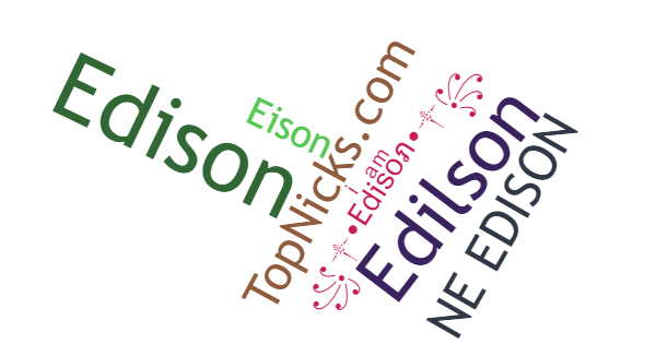 Surnoms pour Edison