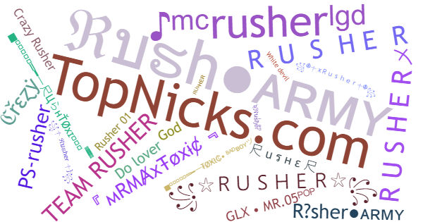 Surnoms pour Rusher