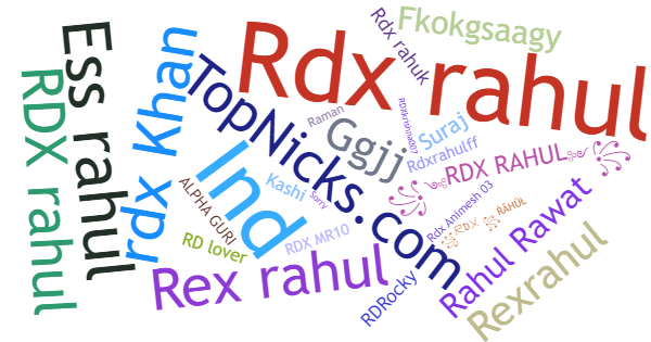 Surnoms pour RdxRahul