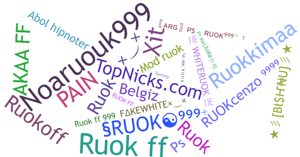 Surnoms pour Ruokff