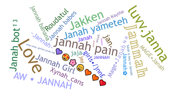 Surnoms pour Jannah