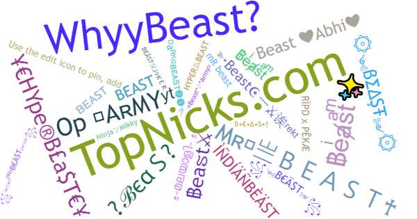 Surnoms pour Beast