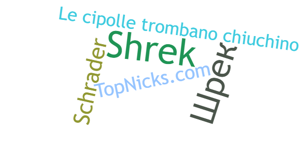 Surnoms pour Shrek