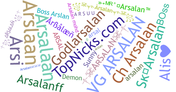 Surnoms pour Arsalan
