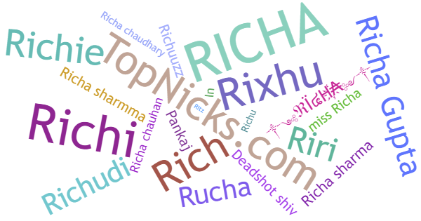 Surnoms pour Richa