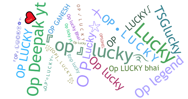 Surnoms pour Oplucky