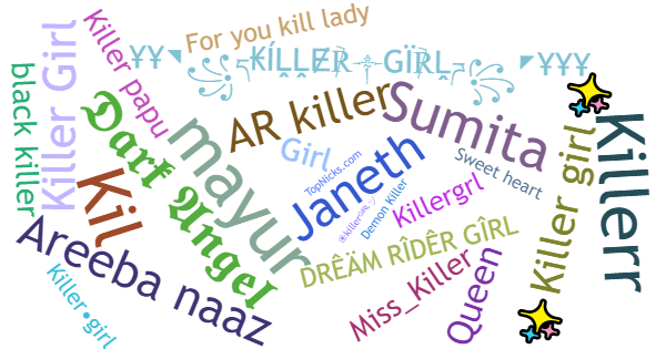 Surnoms pour KILLERGIRL