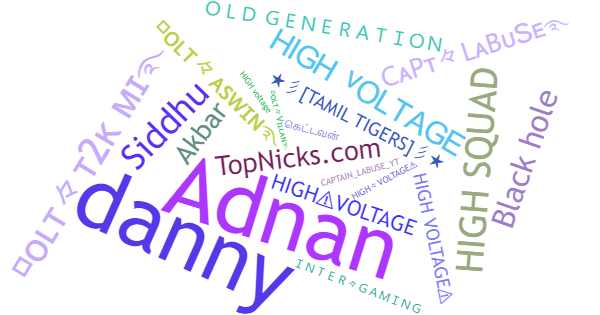 Surnoms pour HighVoltage