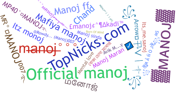 Surnoms pour Manoj