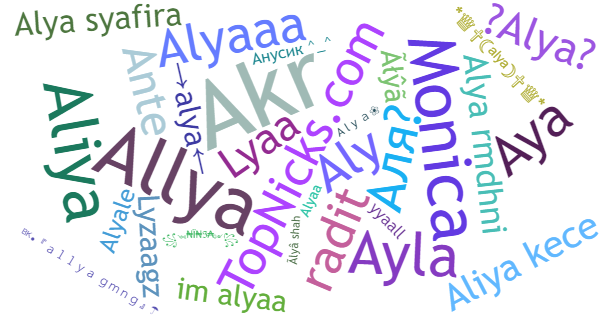 Surnoms pour Alya