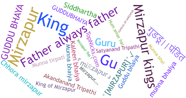 Surnoms pour Mirzapur