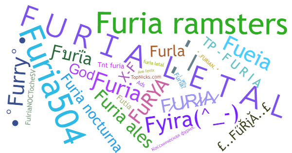 Surnoms pour Furia