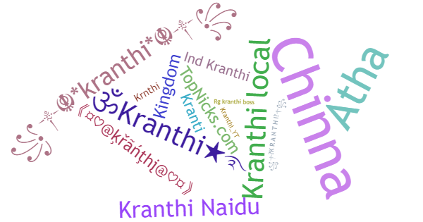 Surnoms pour Kranthi