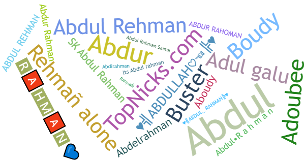 Surnoms pour Abdulrahman